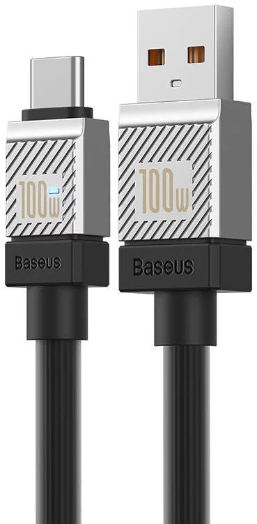CABLU alimentare si date Baseus, Fast Charging Data Cable pt. smartphone, USB (T) la USB Type-C (T), 100W, 1m, negru, "CAKW000601" (include TV 0.18lei) - 6932172626808