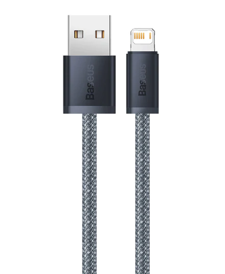 CABLU alimentare si date Baseus Dynamic Series, Fast Charging Data Cable pt. smartphone, USB la Lightning Iphone 2.4A, 1m, braided, gri "CALD000416" - 6932172605872