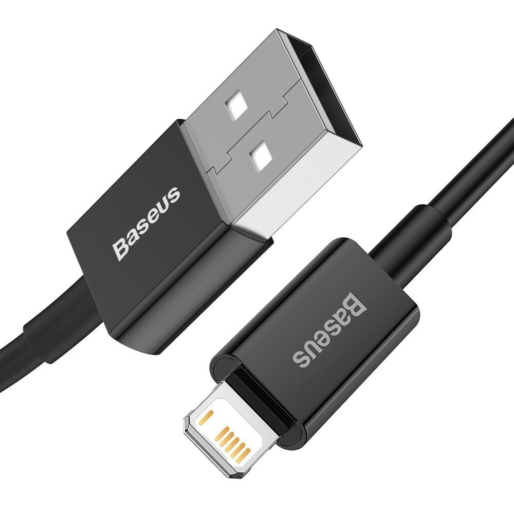 CABLU alimentare si date Baseus Superior, Fast Charging Data Cable pt. smartphone, USB la Lightning Iphone 2.4A, 2m, negru "CALYS-C01" - 6953156205451