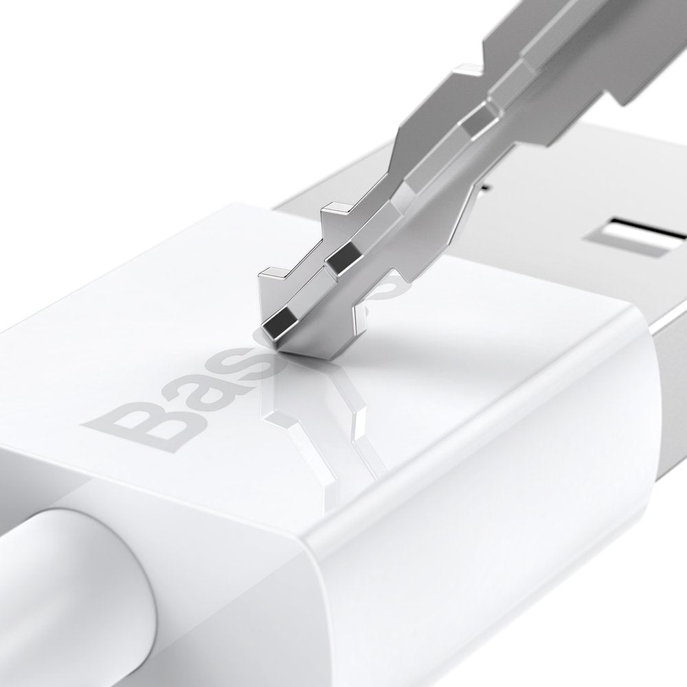 CABLU alimentare si date Baseus Superior, Fast Charging Data Cable pt. smartphone, USB la Micro-USB 2A, 1m, alb "CAMYS-02" - 6953156208490