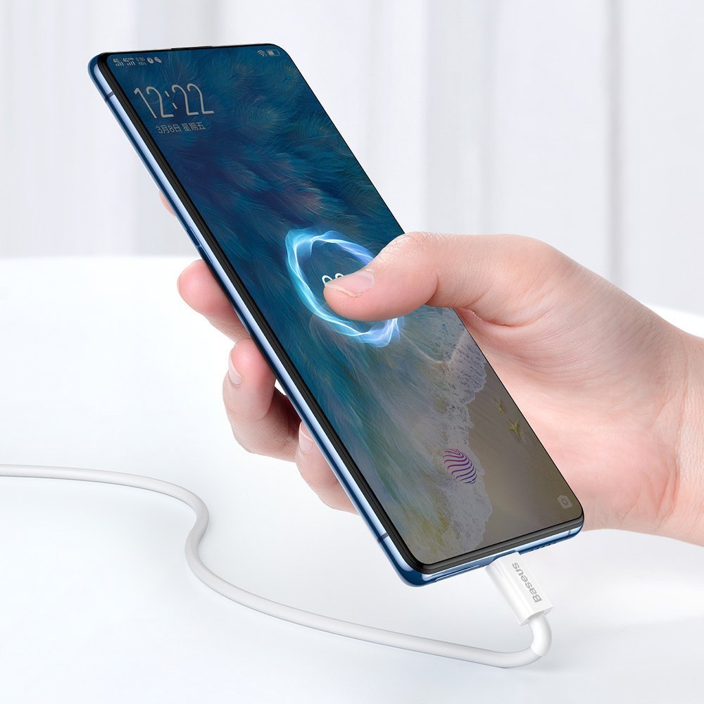 CABLU alimentare si date Baseus Superior, Fast Charging Data Cable pt. smartphone, USB la Micro-USB 2A, 1m, alb "CAMYS-02" - 6953156208490