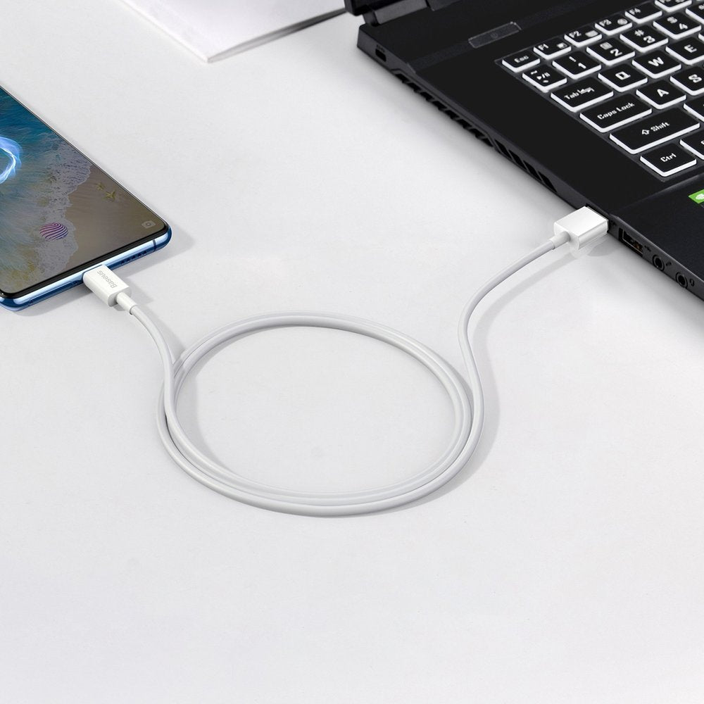 CABLU alimentare si date Baseus Superior, Fast Charging Data Cable pt. smartphone, USB la Micro-USB 2A, 1m, alb "CAMYS-02" - 6953156208490