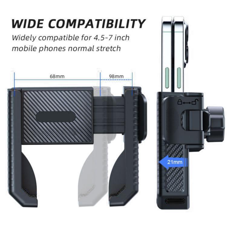 Carbon Fiber Texture Bicycle Non-slip Scooter Phone Holder