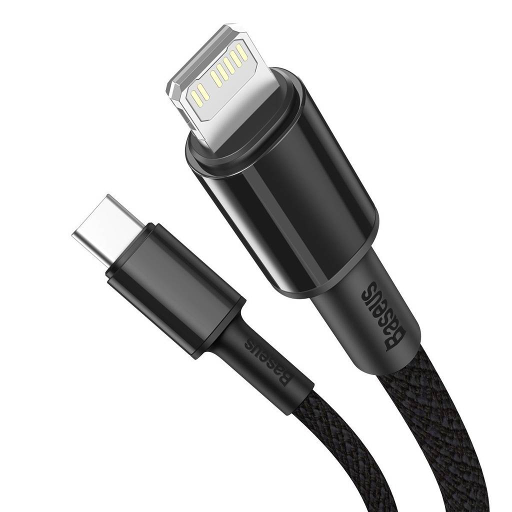 Cablu alimentare si date Baseus High Density Braided, Fast Charging Data Cable pt. smartphone, USB Type-C la Lightning PD