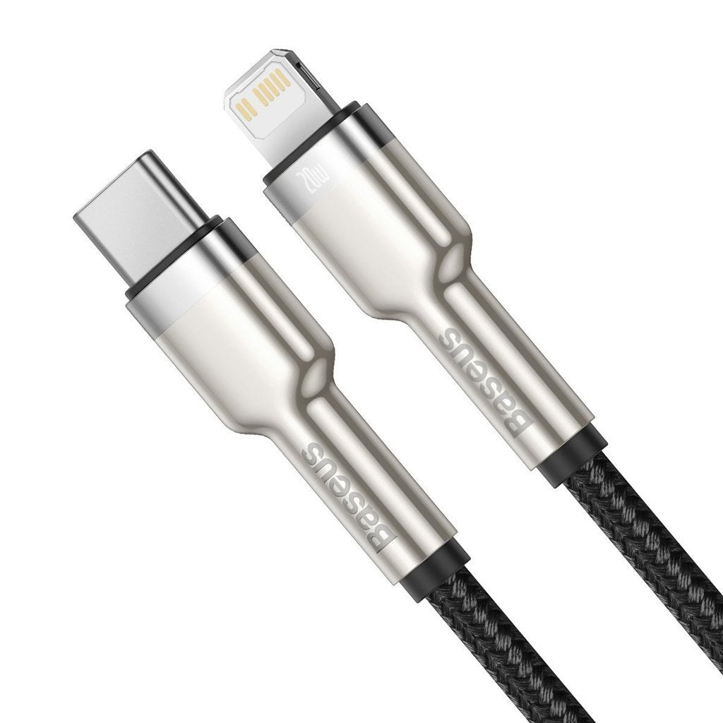Cablu alimentare si date Baseus Cafule Metal, Fast Charging Data Cable pt. smartphone, USB Type-C la Lightning Iphone PD 20W