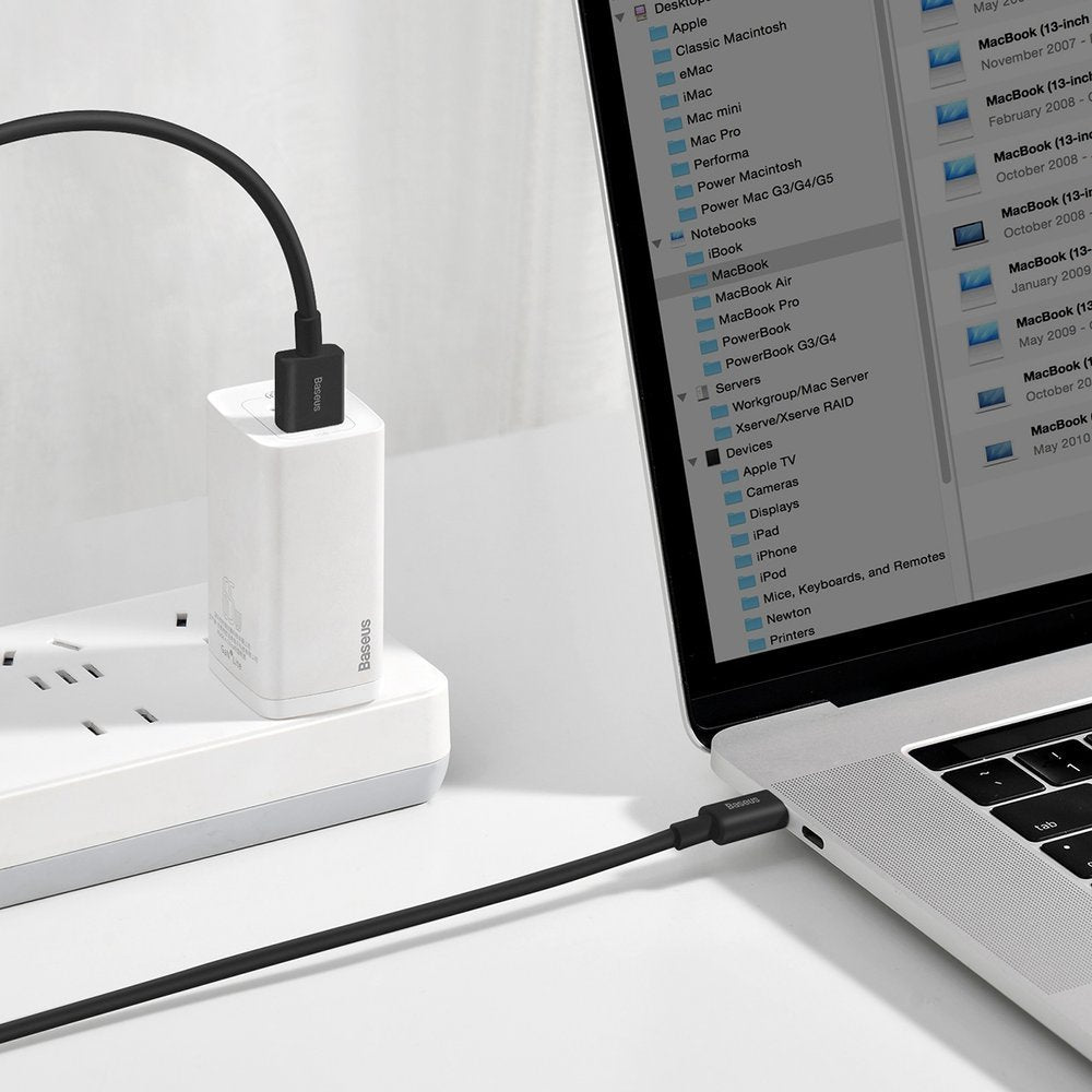 CABLU alimentare si date Baseus Superior, Fast Charging Data Cable pt. smartphone, USB la USB Type-C 66W, 1m, negru "CATYS-01" - 6953156205499