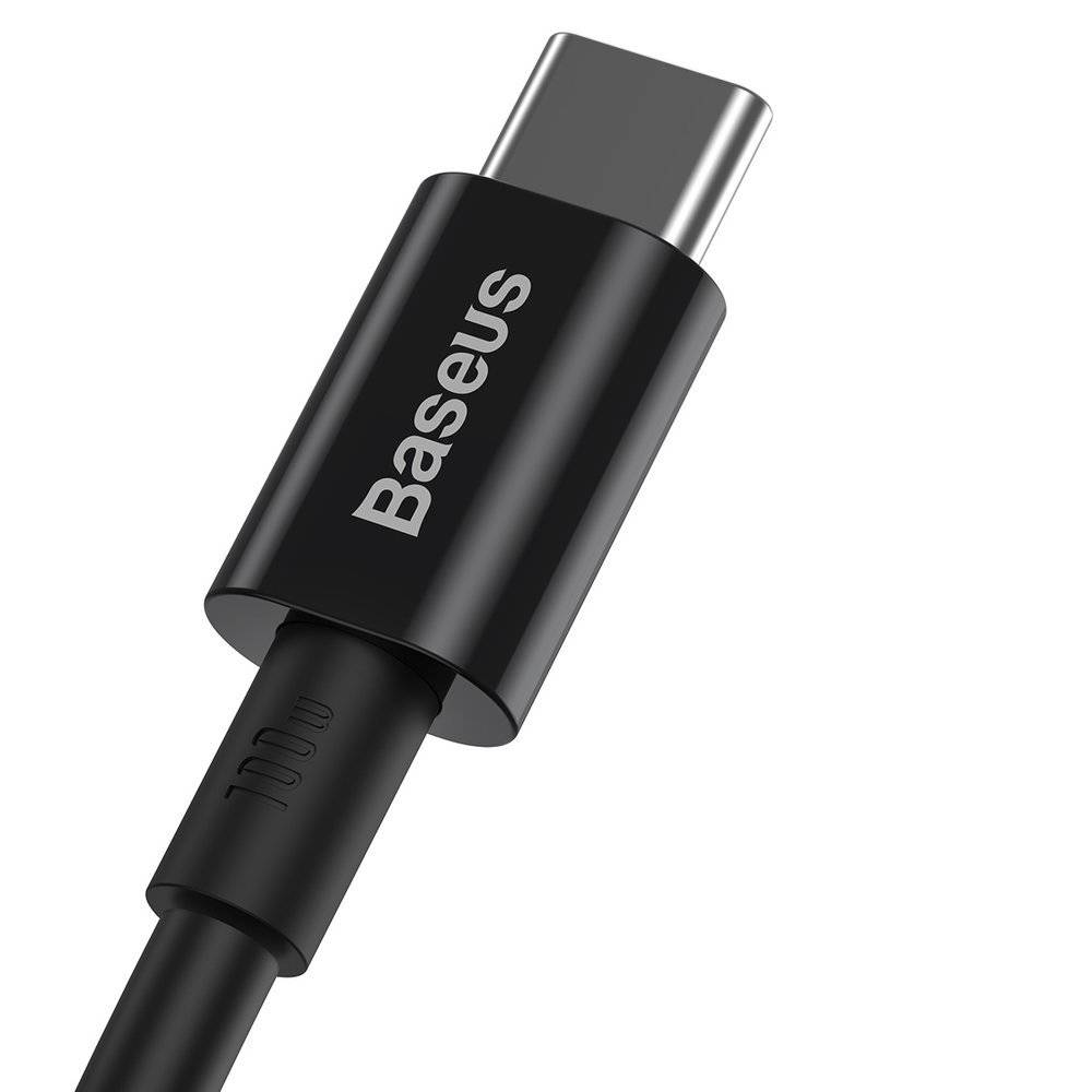 CABLU alimentare si date Baseus Superior, Fast Charging Data Cable pt. smartphone, USB Type-C la USB Type-C 100W, 2m, negru "CATYS-C01" - 6953156208445
