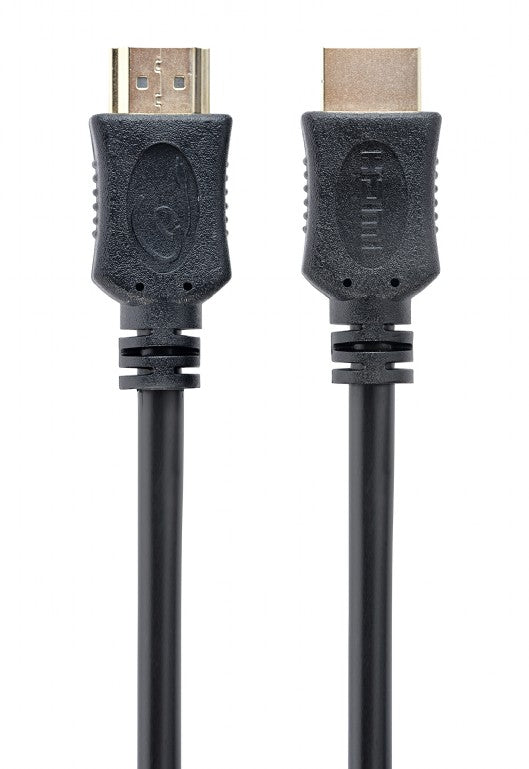 CABLU video GEMBIRD, HDMI (T) la HDMI (T), 0.5m, conectori auriti, rezolutie maxima 4K (3840 x 2160) la 60 Hz, negru, "CC-HDMI4L-0.5M"