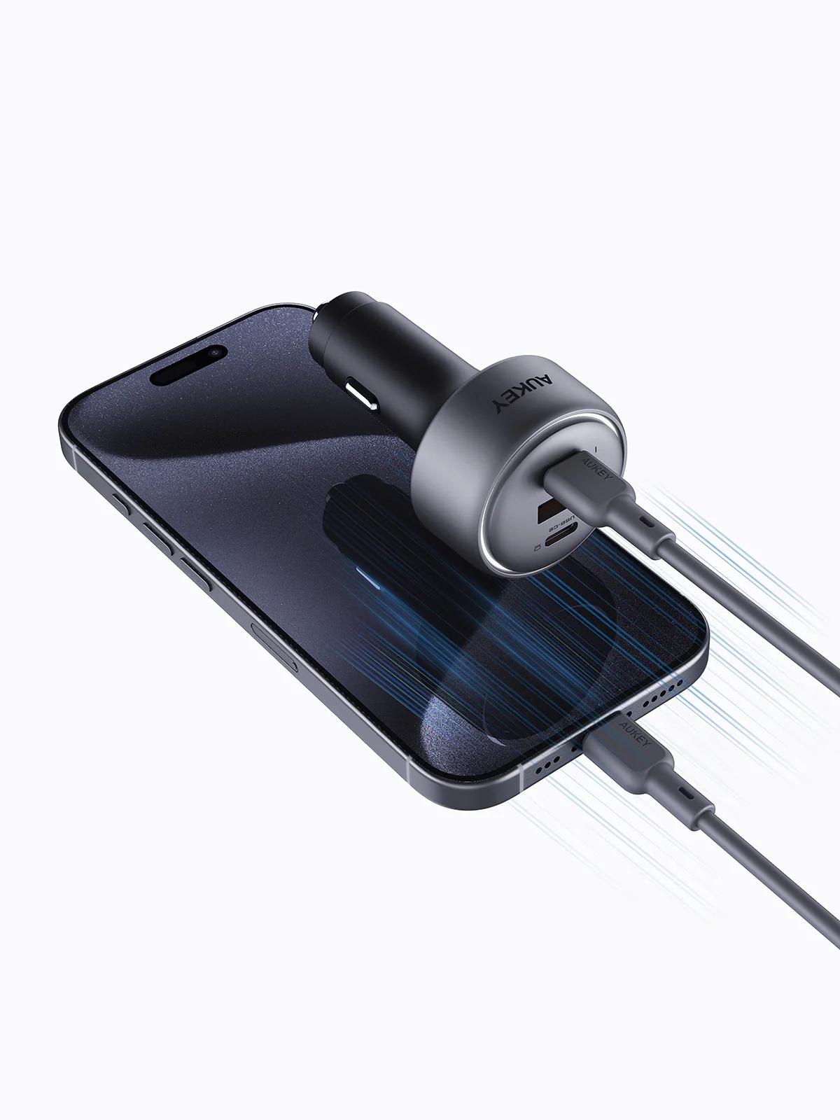 MOBILE CHARGER CAR 100W/3PORT CC-P3 AUKEY "CC-P3"