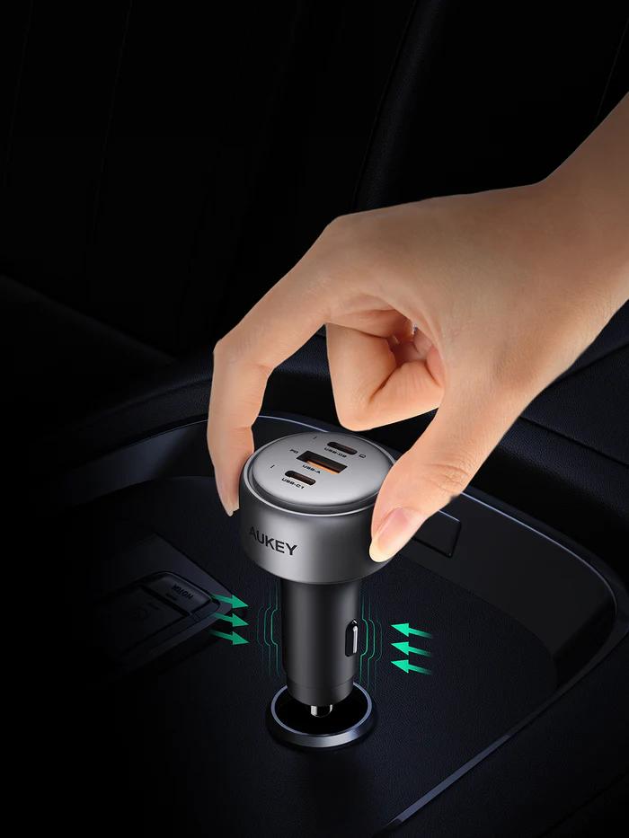 MOBILE CHARGER CAR 100W/3PORT CC-P3 AUKEY "CC-P3"