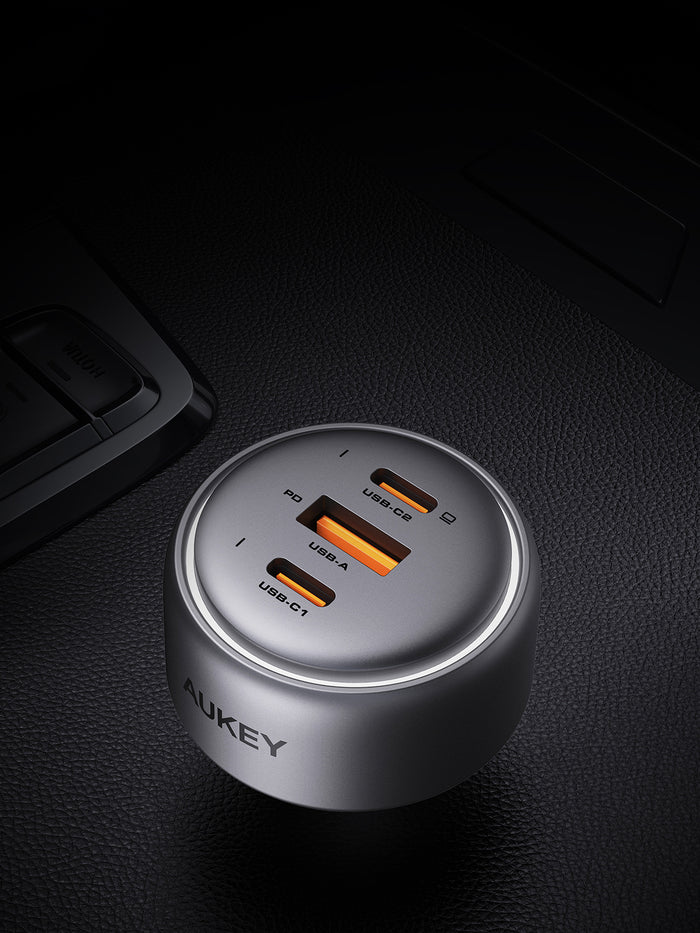 MOBILE CHARGER CAR 100W/3PORT CC-P3 AUKEY "CC-P3"
