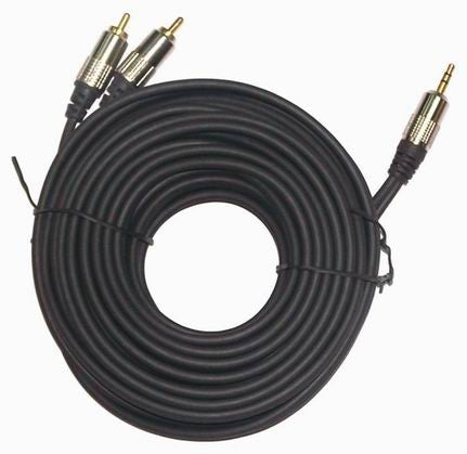 CABLU audio GEMBIRD stereo (3.5 mm jack la 2 x RCA), 1.5m, conectori auriti, "CCA-352-1.5M"