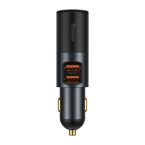 INCARCATOR auto Baseus Share Together, 2 x USB Output 5V/3A, 1 x bricheta auto, total output 120W, pt. bricheta auto, gri "CCBT-D0G" - 6953156206700