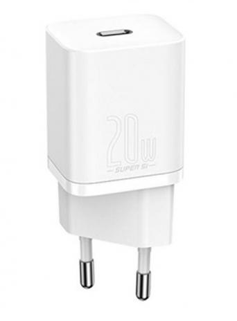 INCARCATOR retea Baseus Speed Mini, Quick Charge 20W, 1 x USB Type-C 5V/3.0A, alb "CCFS-SN02" - 6953156201705