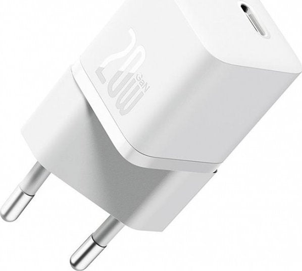 INCARCATOR retea Baseus, GaN5 Fast Charger mini 20W, 1 x USB Type-C 5V/3A, alb "CCGN050102" - 6932172625320