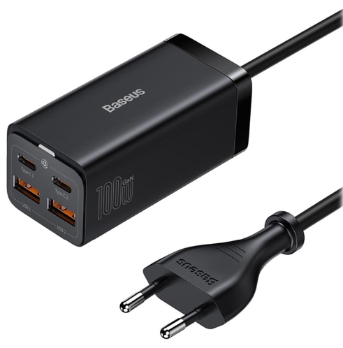 INCARCATOR retea Baseus GaN3 Pro, Quick Charge 100W, 2 x USB, 2 x USB Type-C, negru "CCGP000101" - 6953156209053