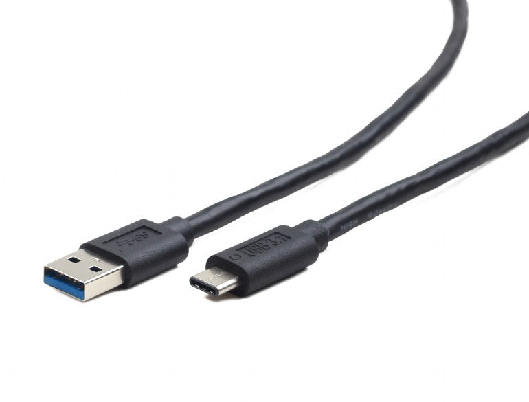 CABLU alimentare si date GEMBIRD, pt. smartphone, USB 3.0 (T) la USB 3.1 Type-C (T), 36W, 0.1m, negru, "CCP-USB3-AMCM-0.1M"