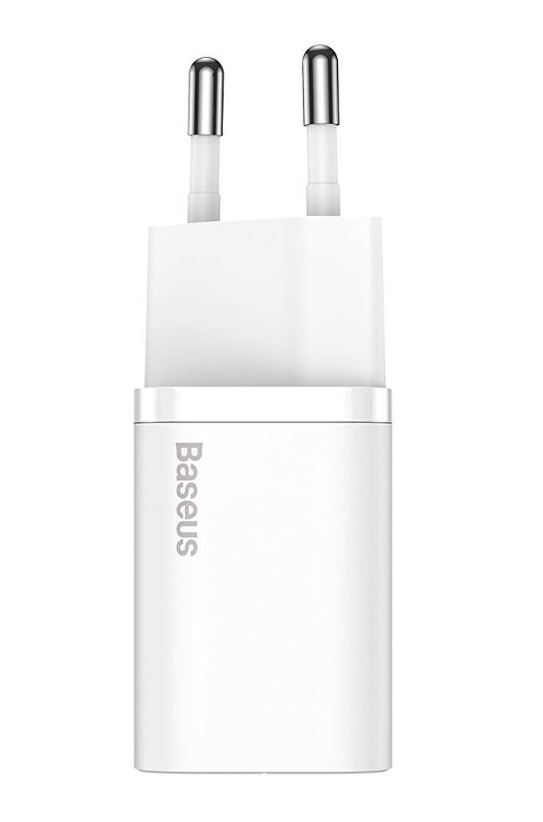 INCARCATOR retea Baseus Super Si, Quick Charge 25W, 1 x USB Type-C 5V/3A, alb "CCSP020102" - 6932172603731