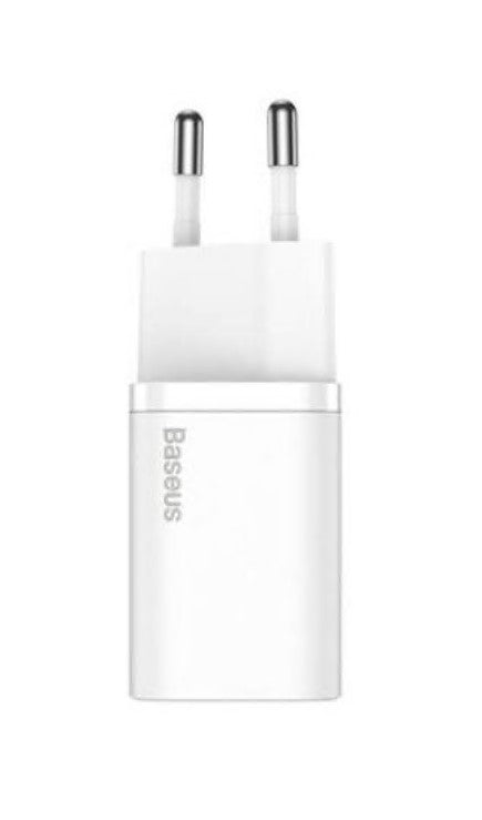 INCARCATOR retea Baseus Super Si, Quick Charge 30W, 1 x USB Type-C 5V/3A, alb "CCSUP-J02" - 6953156205079