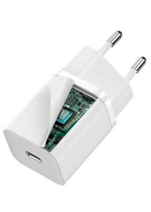 INCARCATOR retea Baseus Super Si, Quick Charge 30W, 1 x USB Type-C 5V/3A, alb "CCSUP-J02" - 6953156205079
