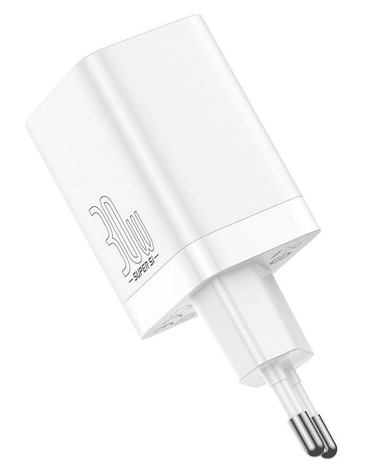 INCARCATOR retea Baseus Super Si Pro, Quick Charge 30W, 1 x USB 5V/3A, 1 x USB Type-C 5V/3A, alb "CCSUPP-E02" - 6953156206359