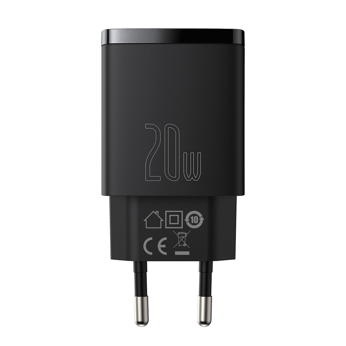 INCARCATOR retea Baseus Compact, Quick Charge 20W, 1 x USB Type-C 5V/3A max, 1 x USB 5V/3A, negru "CCXJ-B01" - 6953156207233