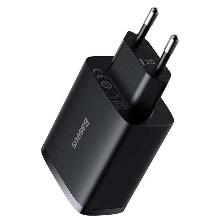 INCARCATOR retea Baseus Compact, Fast Charge 17W, 3 x USB 5V/2.1A, negru "CCXJ020101" - 6932172606961