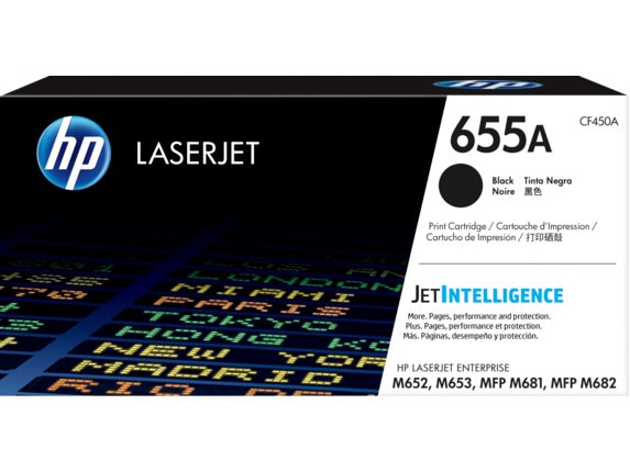 Toner Original HP Black, nr.655A, pentru Color LaserJet M652|M653|M681|M682, 12.5K, , "CF450A"