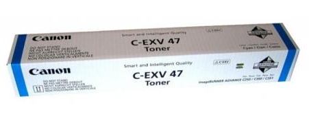 Toner Original Canon Cyan, EXV47C, pentru IR Advance C250I|C350I|C351IF, 21.5K, NOPP, 