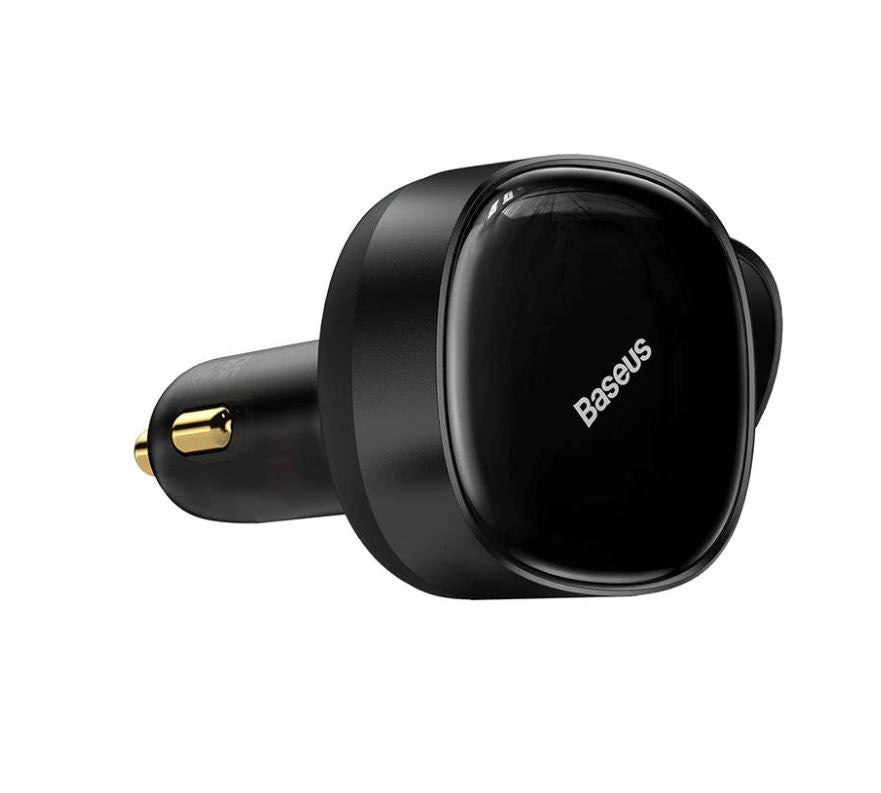 INCARCATOR auto Baseus Enjoyment,cablu inclus max 75cm,1 x USB Type-C(T) max 5V/3A 30W,1x Lightning 5V/3A total output 25 cm,pt. bricheta auto,negru "CGTX000001" -6932172607906