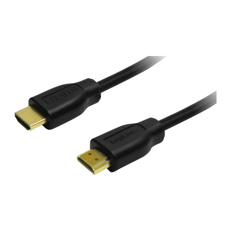 CABLU video LOGILINK, HDMI (T) la HDMI (T), 5m, conectori auriti, rezolutie maxima 4K UHD (3840 x 2160) la 30 Hz, negru, "CH0039"