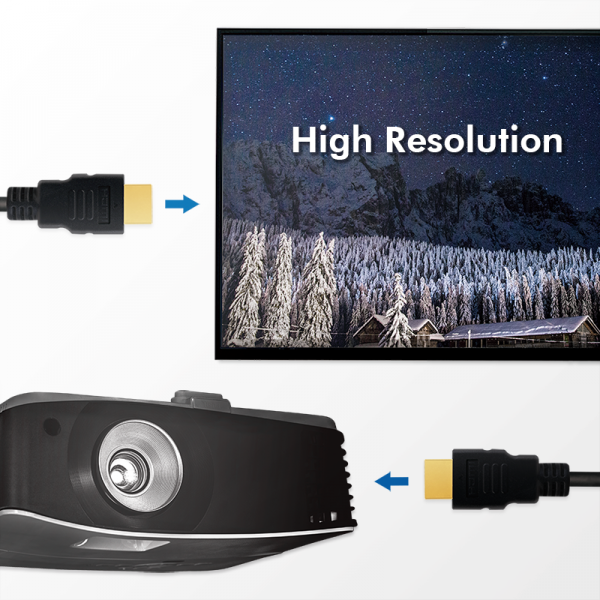CABLU video LOGILINK, HDMI (T) la HDMI (T) 2.1, 1m, conectori auriti, rezolutie maxima 8K (7680 x 4320) la 60 Hz, plastic, triplu ecranaj, negru, "CH0077"