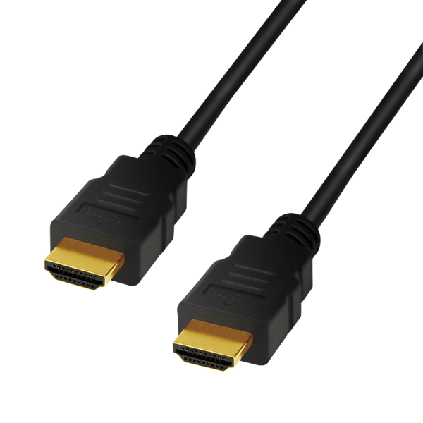 CABLU video LOGILINK, HDMI (T) la HDMI (T) 2.1, 1m, conectori auriti, rezolutie maxima 8K (7680 x 4320) la 60 Hz, plastic, triplu ecranaj, negru, "CH0077"