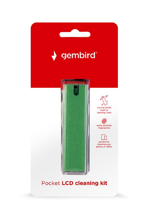 SPRAY curatare cu solutie, GEMBIRD, de buzunar, recomandat pt. curatare telefon, "CK-LCD-06"