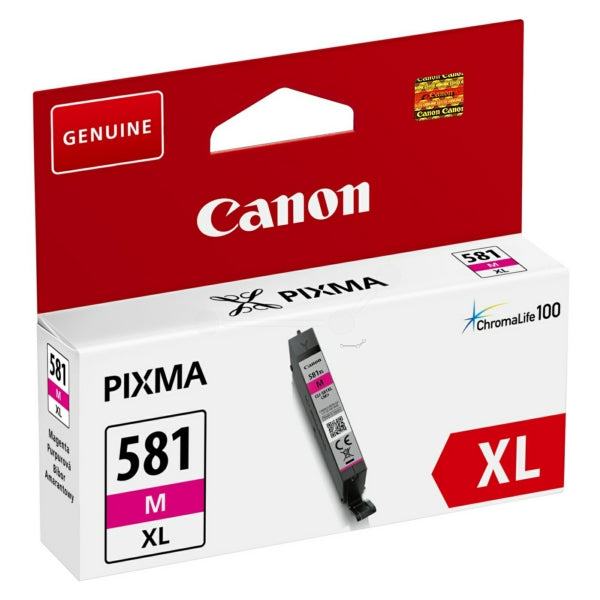 Cartus Cerneala Original Canon Magenta, CLI-581XLM, pentru Pixma TR7550|TR8550|TS6150|TS6250|TS705|TS8150|TS8250|TS9150|TS9155|TS9550, , , "2050C001AA"
