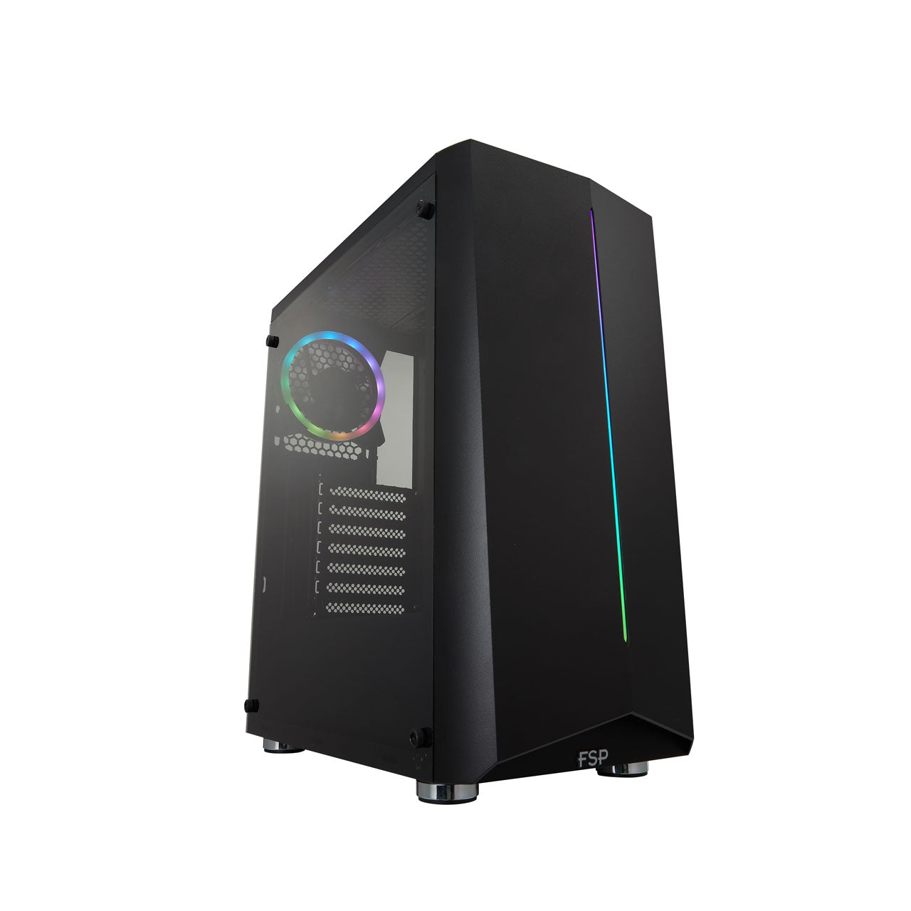 CARCASA FORTRON Middle Tower, ATX, "CMT151", fara sursa, plexiglas transparent, fan x 1, USB 2.0 x 2, USB 3.0 x 1, Jack 3.5 mm x 1, mesh pt. filtrare praf, negru, "CMT151"