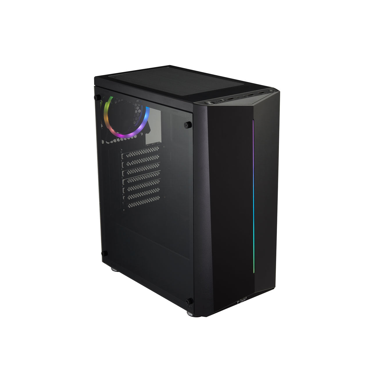 CARCASA FORTRON Middle Tower, ATX, "CMT151", fara sursa, plexiglas transparent, fan x 1, USB 2.0 x 2, USB 3.0 x 1, Jack 3.5 mm x 1, mesh pt. filtrare praf, negru, "CMT151"