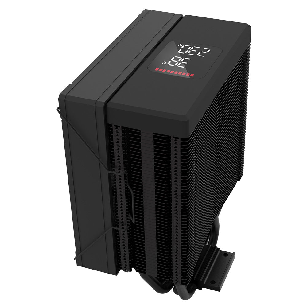 COOLER Zalman "CNPS9X ECO DS" skt. Intel si AMD, racire cu aer, vent. 120mm, 600 - 2100 RPM, 4 heatpipes, inaltime 155mm, afisaj digital,"CNPS9X ECO DS"