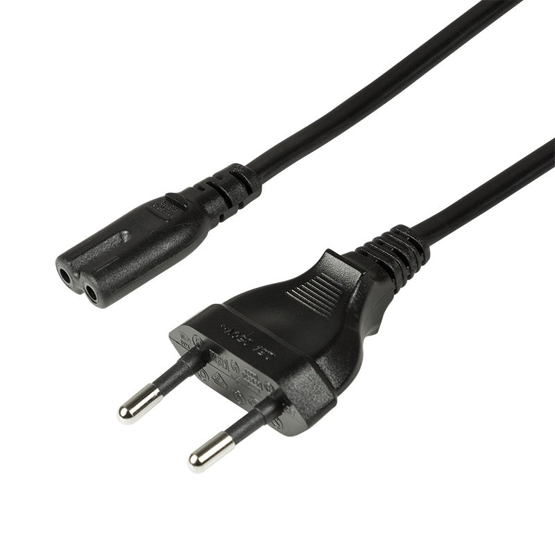 CABLU alimentare LOGILINK casetefon, 3m, intrare Euro plug, iesire C7, 10A, testat VDE, black, "CP145"