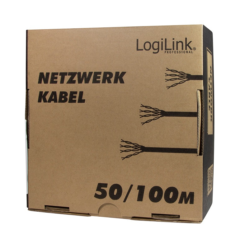 ROLA CABLU S/FTP LOGILINK Cat6, cupru-aluminiu,100 m, alb, AWG23, dublu ecranat "CPV0039"