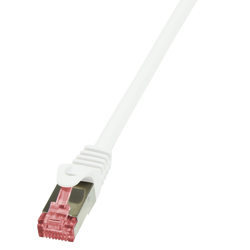 PATCH CORD S/FTP LOGILINK Cat6, LSZH, cupru, 1 m, alb, AWG27, dublu ecranat "CQ2031S"