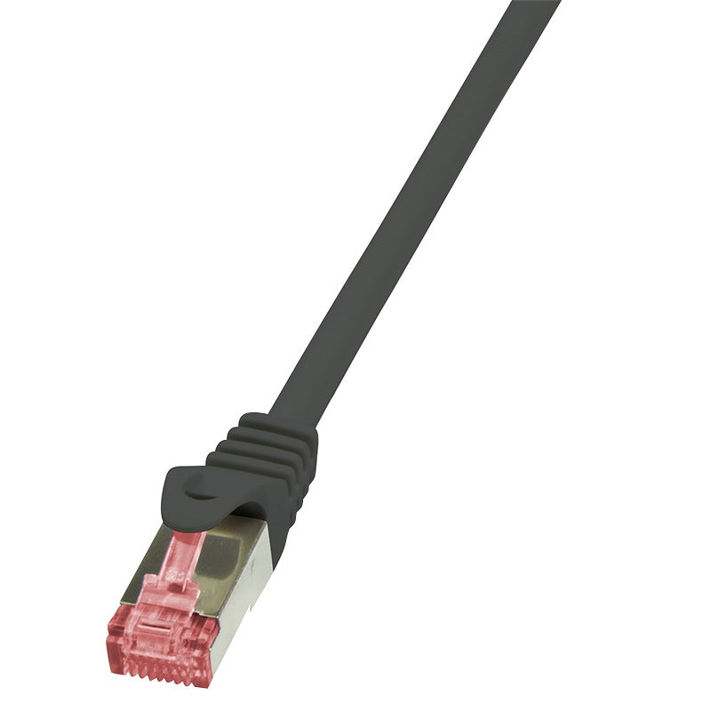PATCH CORD S/FTP LOGILINK Cat6, LSZH, cupru, 2 m, negru, AWG27, dublu ecranat "CQ2053S"