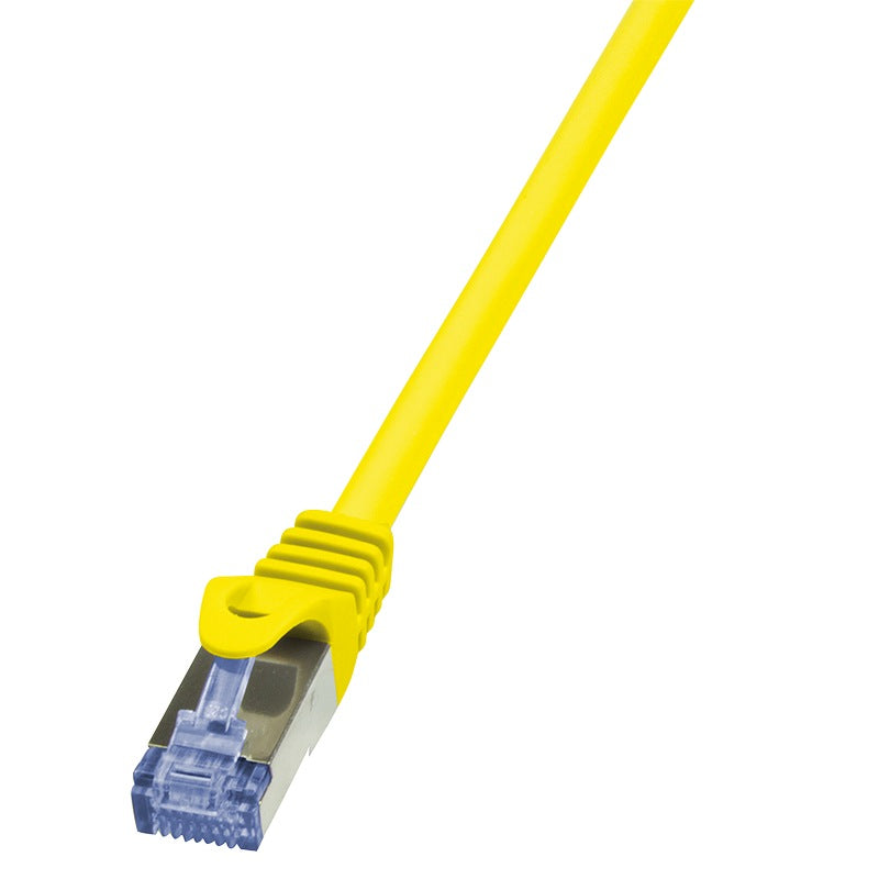 PATCH CORD S/FTP LOGILINK Cat6a, LSZH, cupru, 1 m, galben, AWG26, dublu ecranat "CQ3037S"