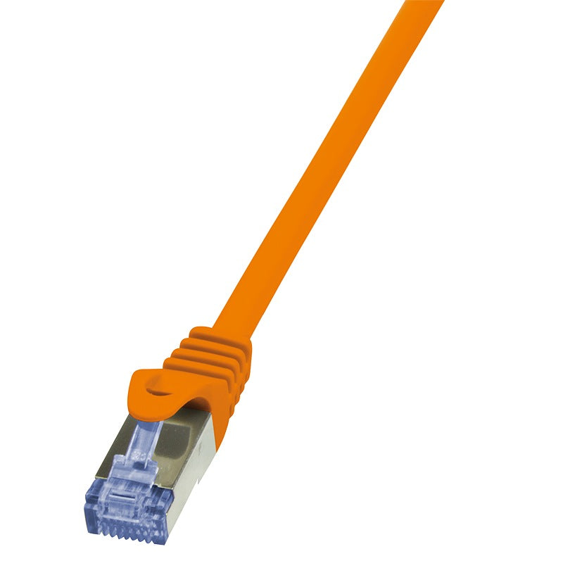 PATCH CORD S/FTP LOGILINK Cat6a, LSZH, cupru, 1 m, portocaliu, AWG26, dublu ecranat "CQ3038S"