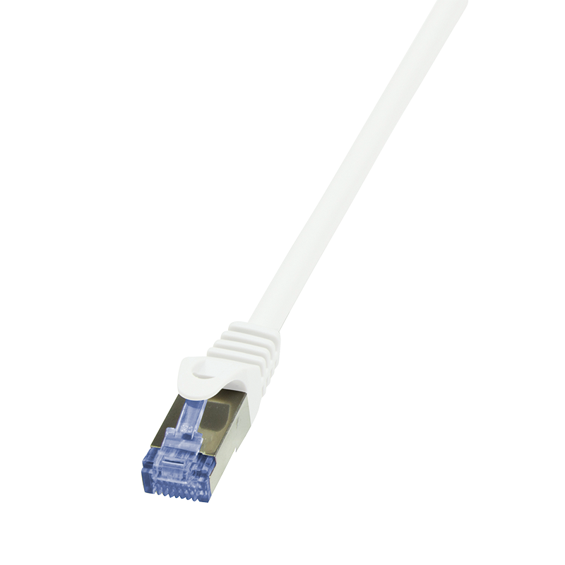 PATCH CORD S/FTP Logilink Cat7, LSZH, cupru, 600MHz, mufe RJ45 Cat6a, 7.5 m, alb, AWG26, dublu ecranat 