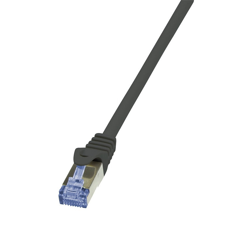 PATCH CORD S/FTP Logilink Cat7, LSZH, cupru, 600MHz, mufe RJ45 Cat6a, 7.5 m, negru, AWG26, dublu ecranat 