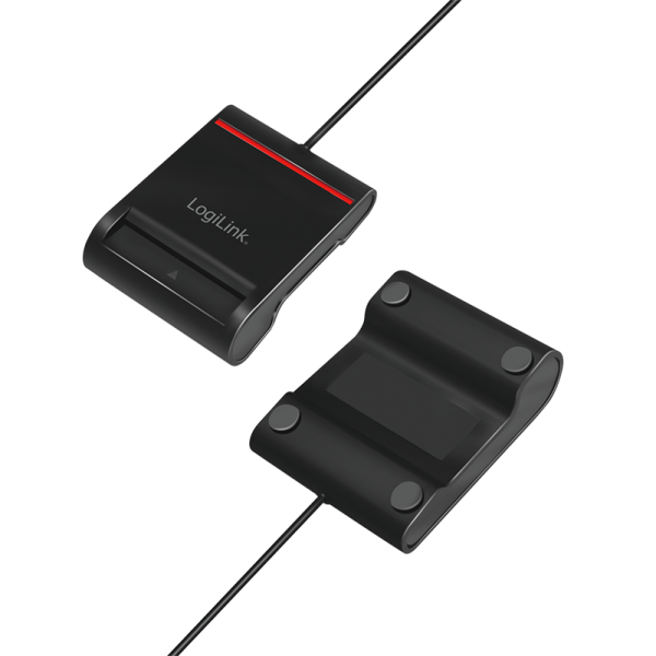 CITITOR DE CARDURI LOGILINK, pentru smart ID, USB 2.0, 0.9m, negru, "CR0047"