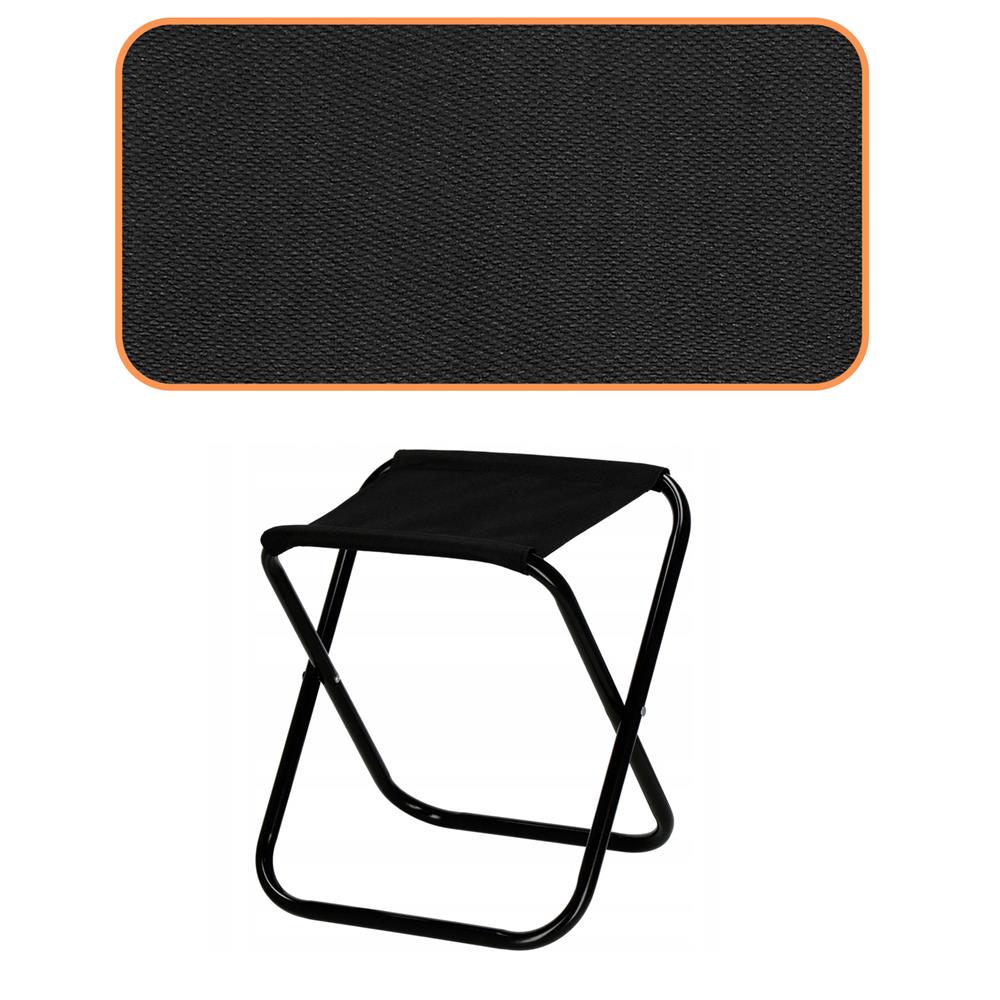 Scaun pliabil pentru camping sau pescuit, cadru metalic, maxim 100 kg, 26x26x34 cm, negru
