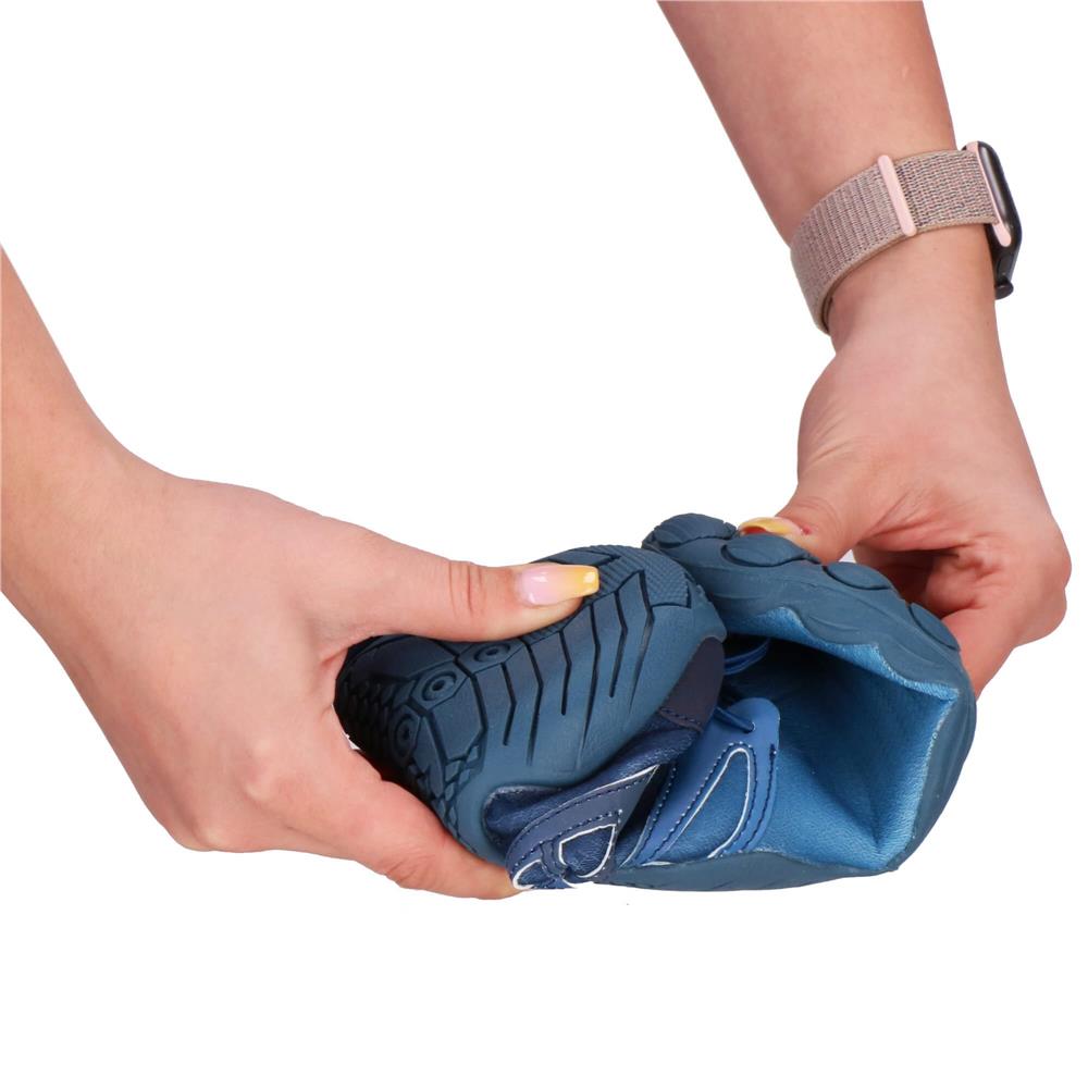 Pantofi plaja si apa, talpa cauciuc antiderapanta, material respirabil, albastru, marimea 43