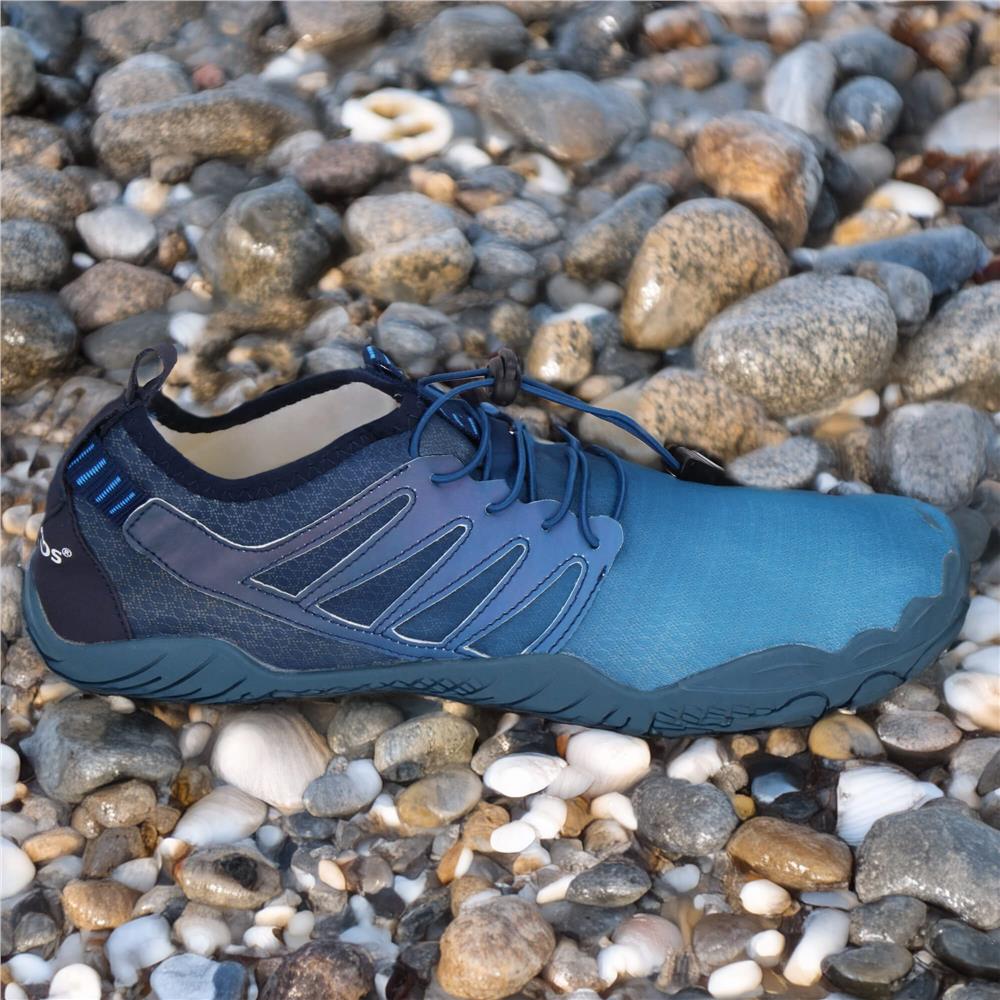 Pantofi plaja si apa, talpa cauciuc antiderapanta, material respirabil, albastru, marimea 41